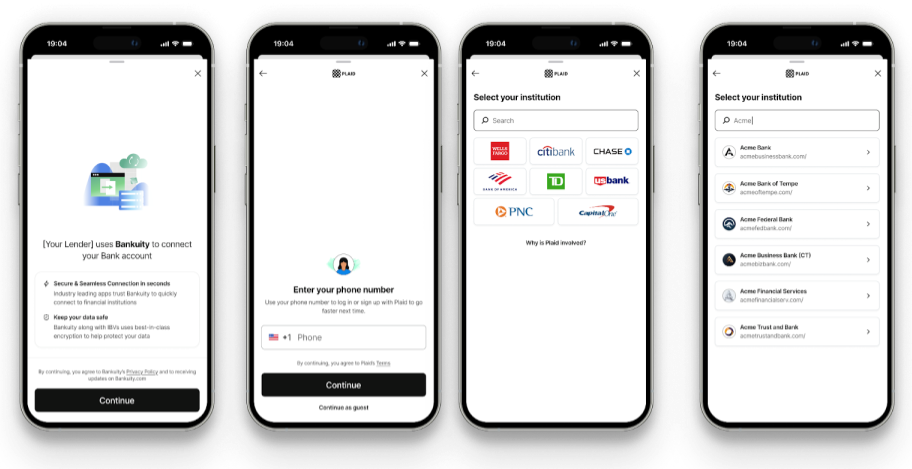 Plaid IBV workflow — step 1
